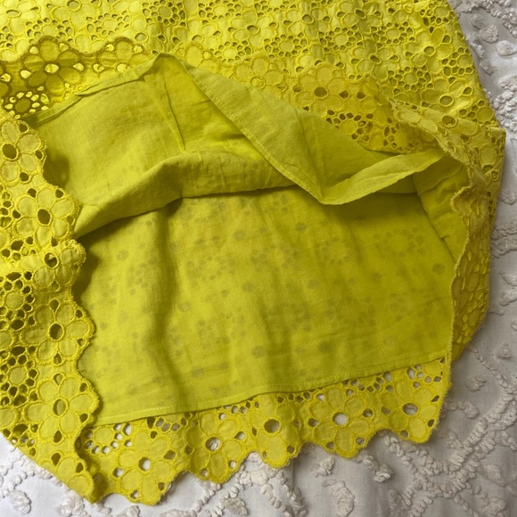 JCrew Collection daisy/eyelet short sleeved lined blouse - Picture 6 of 7